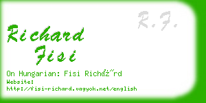 richard fisi business card